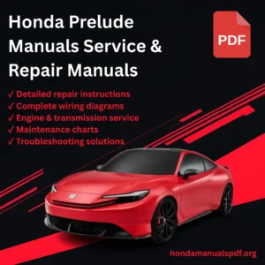 1979-2001 Honda Prelude Manuals Service Manual PDF